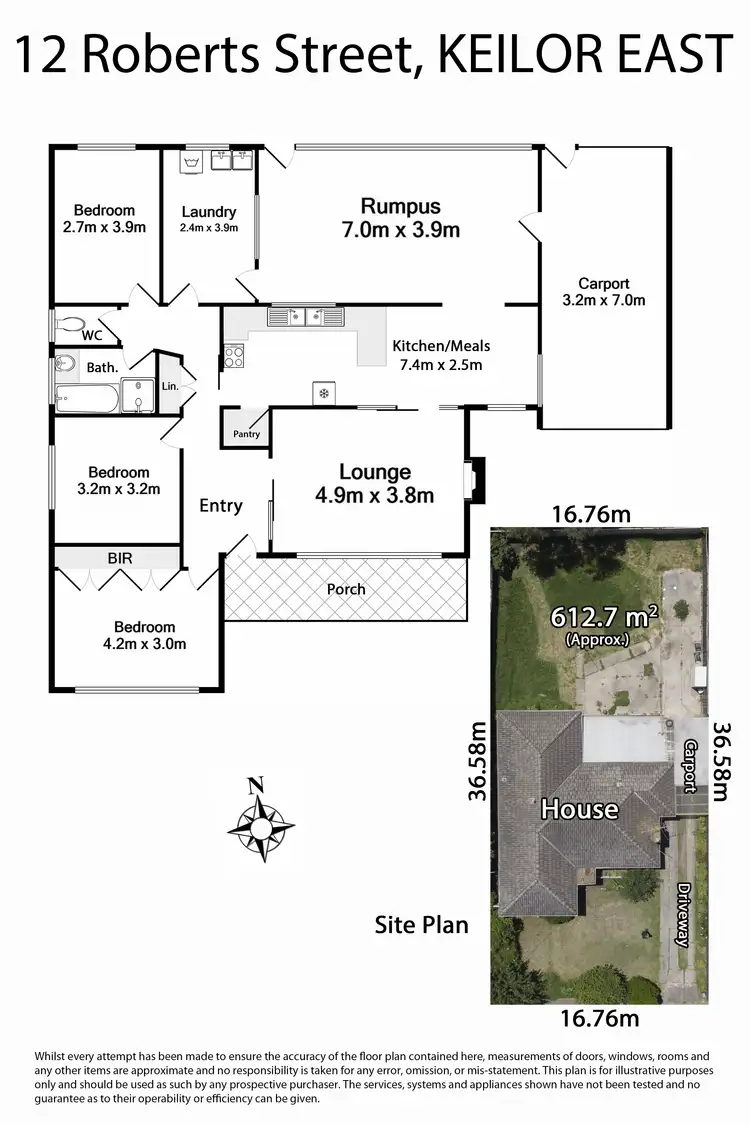 Floorplan of Homely house listing, 12 Roberts Street, Keilor East VIC 3033