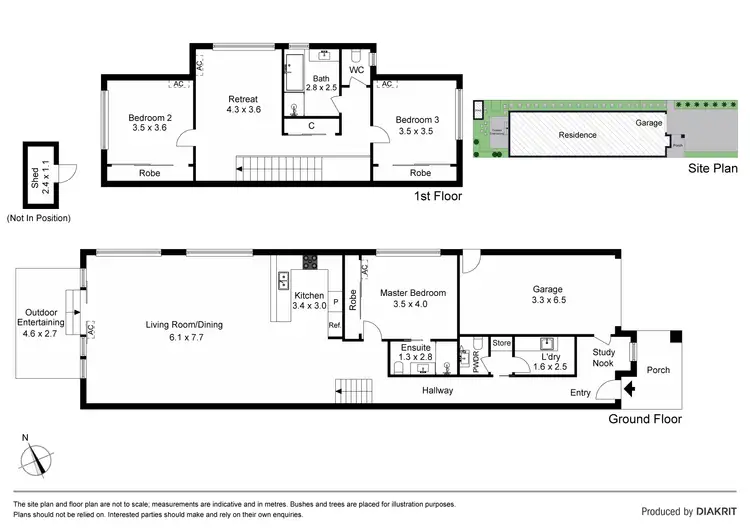 Floorplan of Homely townhouse listing, 13A Langham Street, Avondale Heights VIC 3034
