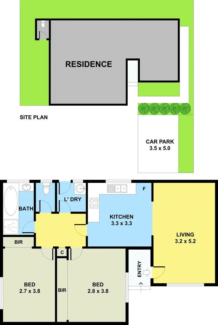 Floorplan of Homely villa listing, 5/7 Kingsville St, Kingsville VIC 3012