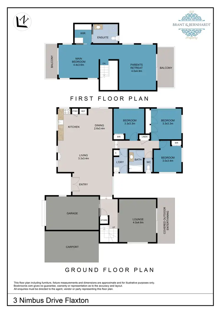 Floorplan of Homely house listing, 3 Nimbus Dr, Flaxton QLD 4560