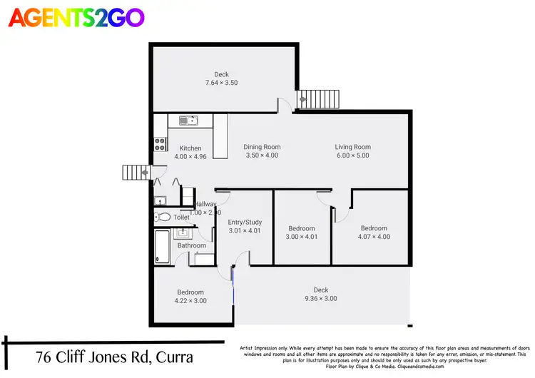 Floorplan of Homely house listing, 76 Cliff Jones Rd, Curra QLD 4570