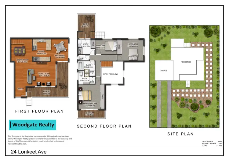 Floorplan of Homely house listing, 24 Lorikeet Ave, Woodgate QLD 4660