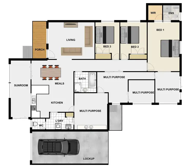 Floorplan of Homely house listing, 14 Sunbird St, Inala QLD 4077