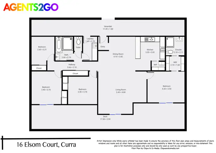 Floorplan of Homely house listing, 16 Elsom Ct, Curra QLD 4570