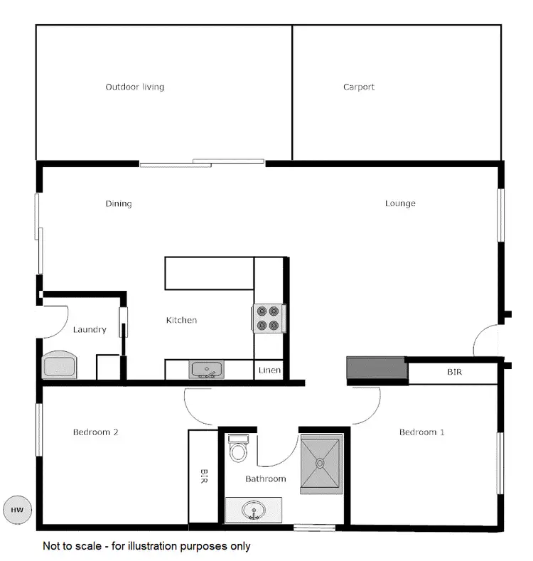 Floorplan of Homely townhouse listing, 7A Mummery Rd, Myrtleford VIC 3737