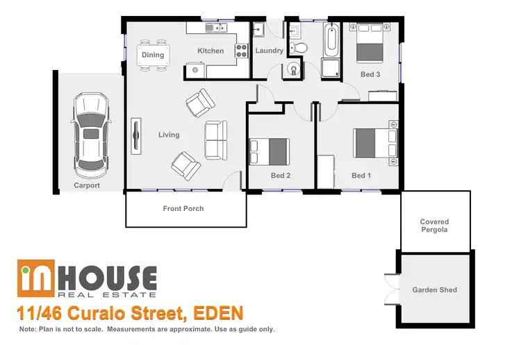 Floorplan of Homely unit listing, Unit 11/46 Curalo St, Eden NSW 2551
