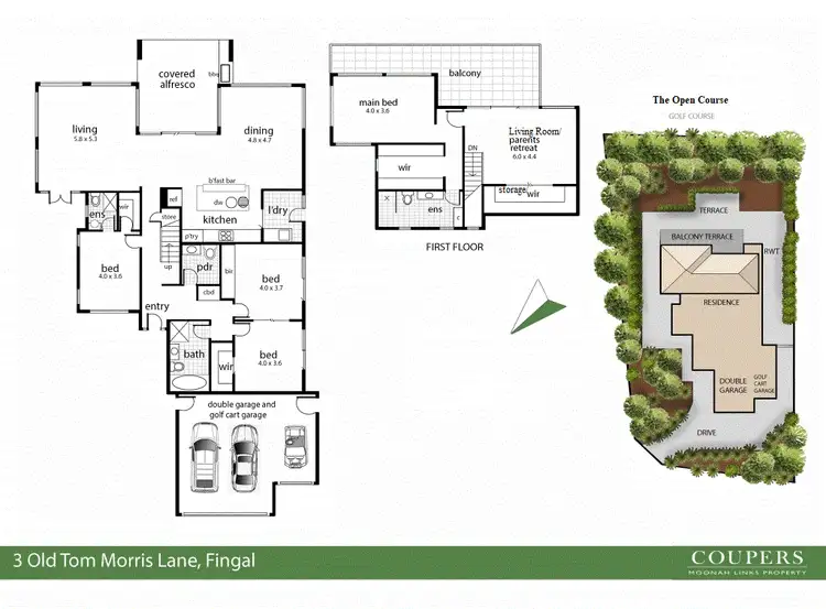 Floorplan of Homely house listing, 3 Old Tom Morris Lane, Fingal VIC 3939