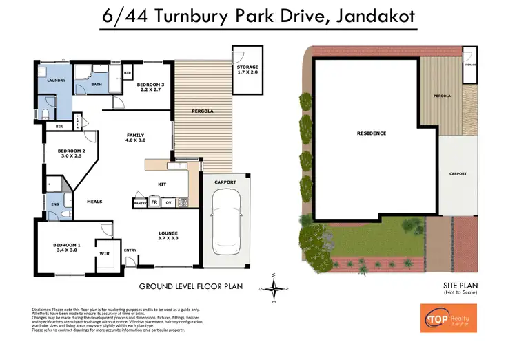 Floorplan of Homely unit listing, Unit 6/44 Turnbury Park Drive, Jandakot WA 6164