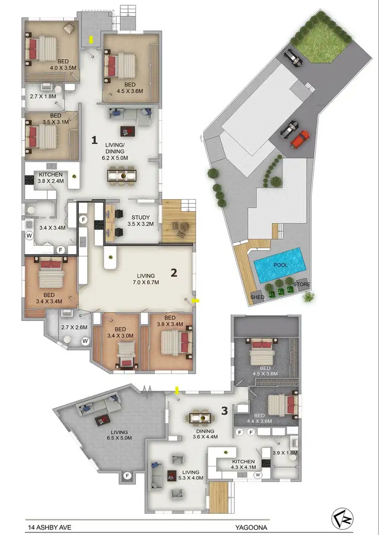 Floorplan of Homely house listing, 14 Ashby Ave, Yagoona NSW 2199