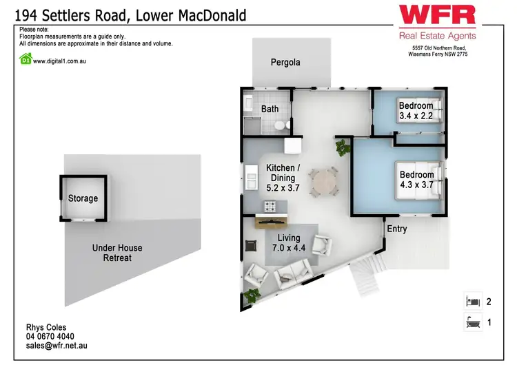 Floorplan of Homely house listing, 194 Settlers Rd, Lower Macdonald NSW 2775