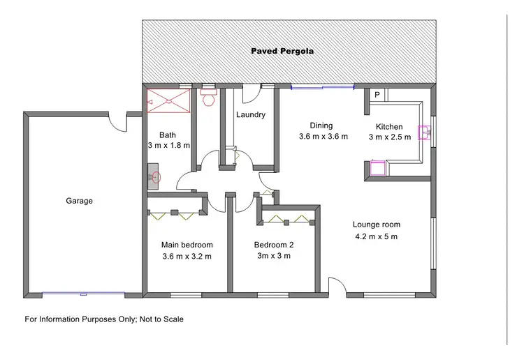 Floorplan of Homely unit listing, Unit 1/28 Charles St, Benalla VIC 3672