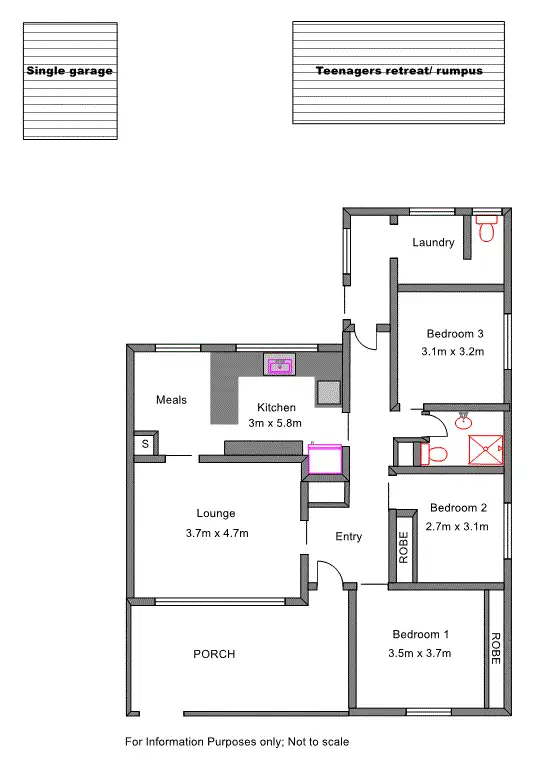 Floorplan of Homely house listing, 7 Cook St, Benalla VIC 3672