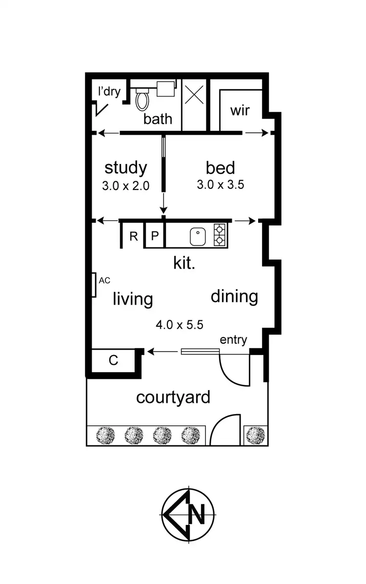 Floorplan of Homely apartment listing, G04/162 Albert Street, East Melbourne VIC 3002