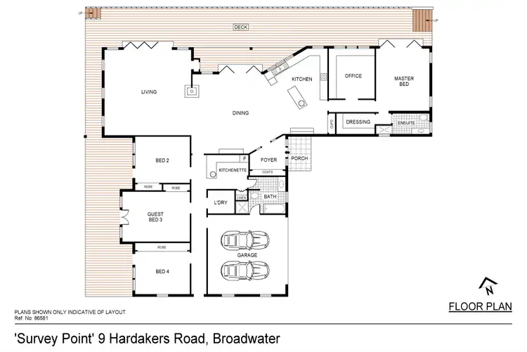 Floorplan of Homely rural property listing, 9 Hardakers Rd, Broadwater NSW 2549