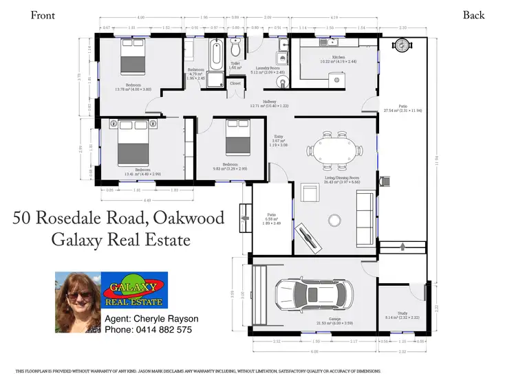 Floorplan of Homely house listing, 50 Rosedale Rd, Oakwood QLD 4670