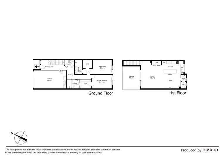 Floorplan of Homely townhouse listing, 2/4-8 Military Road, Avondale Heights VIC 3034