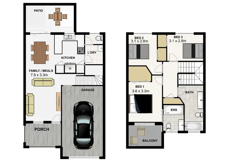 Floorplan of Homely unit listing, Unit 26/16 Bluebird Ave, Ellen Grove QLD 4078