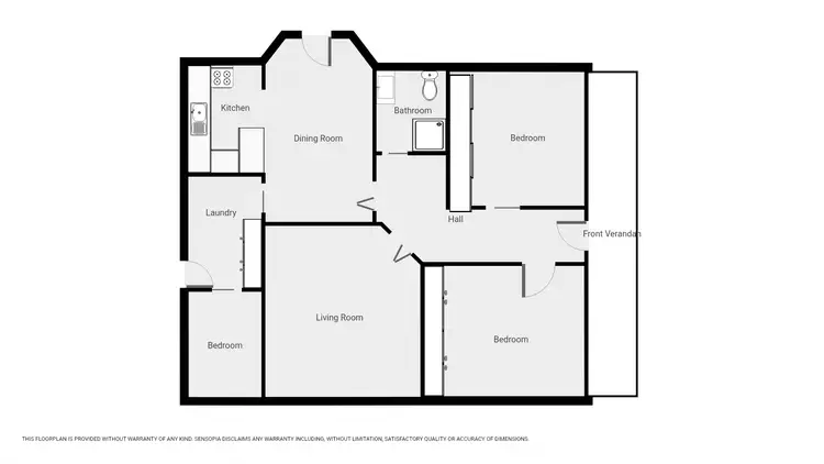 Floorplan of Homely house listing, 21 Ligar St, Stawell VIC 3380
