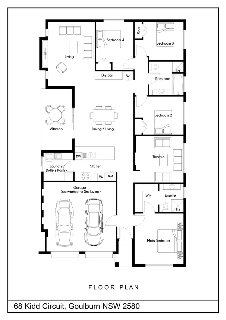 Floorplan of Homely house listing, 68 Kidd Circuit, Goulburn NSW 2580