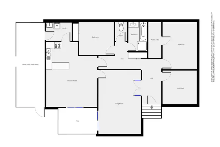 Floorplan of Homely house listing, 1 Oriental St, Stawell VIC 3380