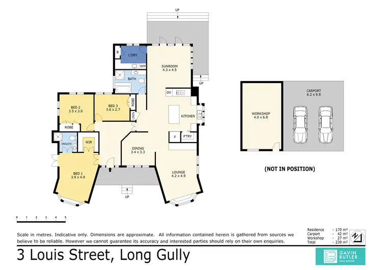 Floorplan of Homely house listing, 3 Louis St, Long Gully VIC 3550