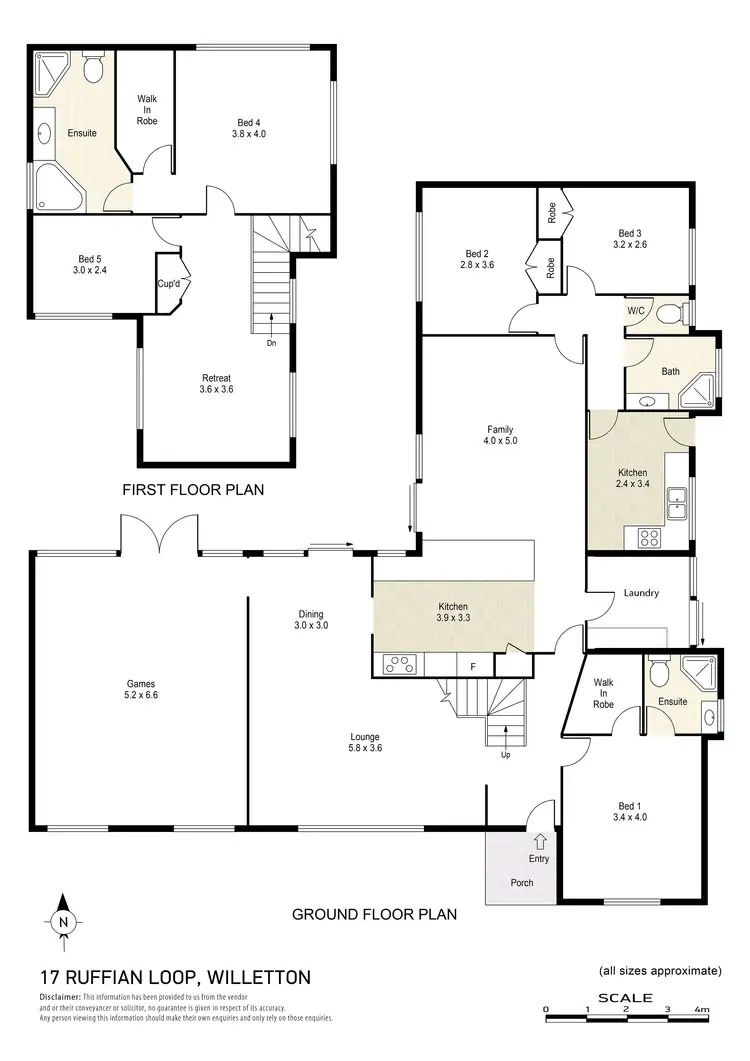 Floorplan of Homely house listing, 17 Ruffian Loop, Willetton WA 6155