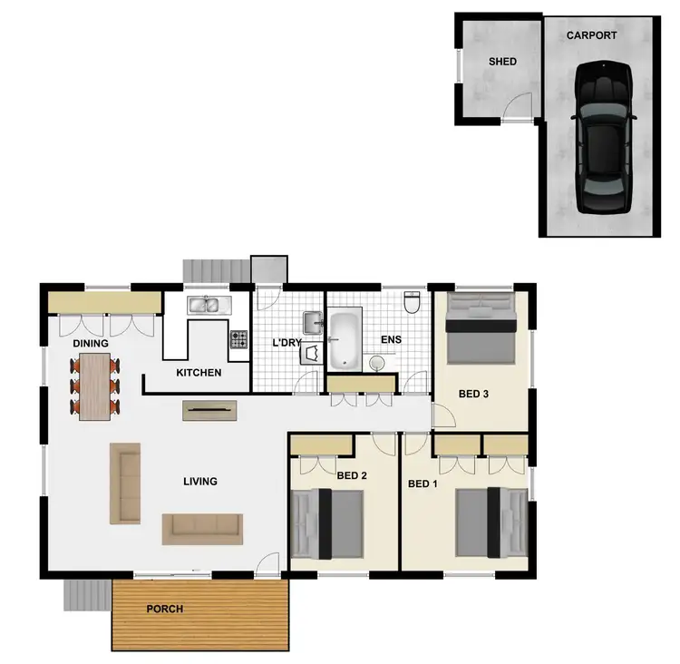 Floorplan of Homely house listing, 132 Lorikeet St, Inala QLD 4077