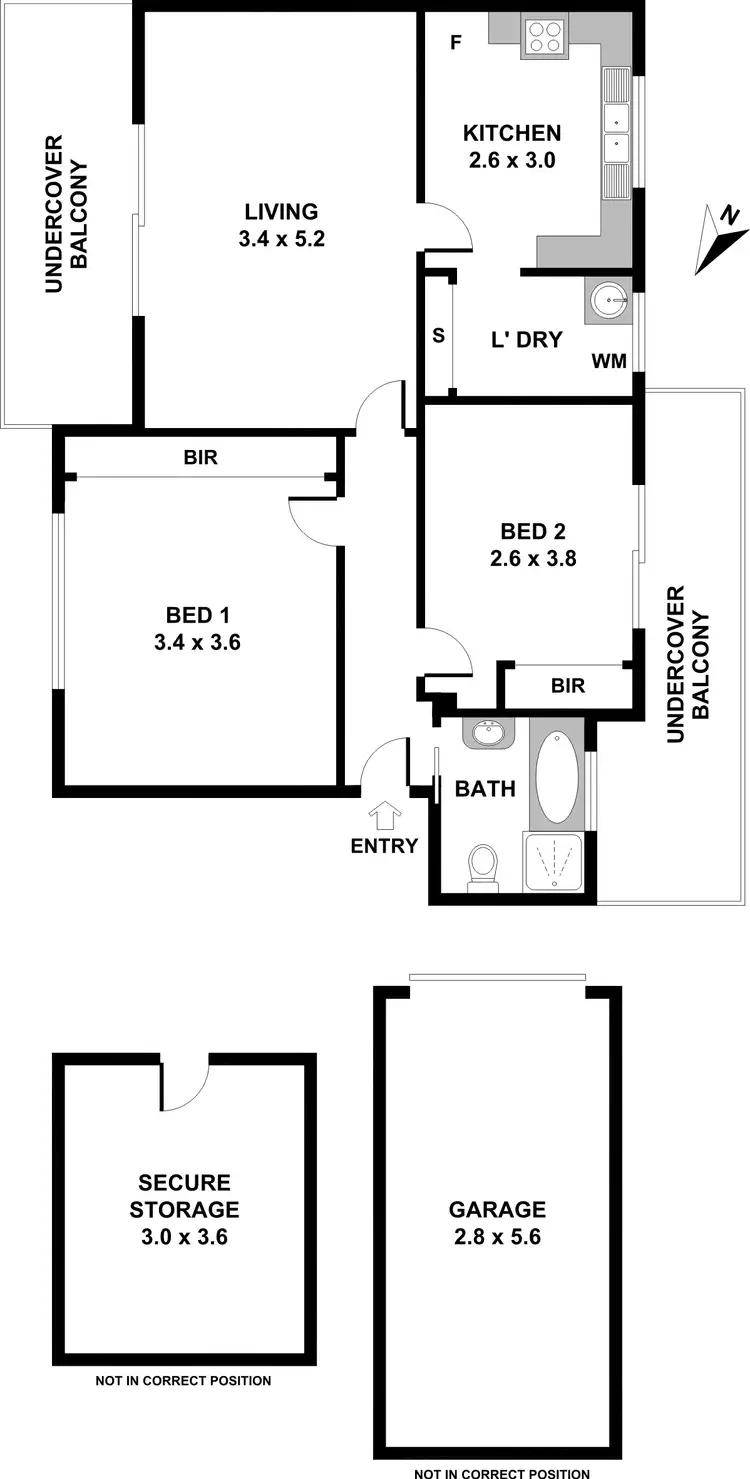 Floorplan of Homely unit listing, 11/56 Orpington St, Ashfield NSW 2131