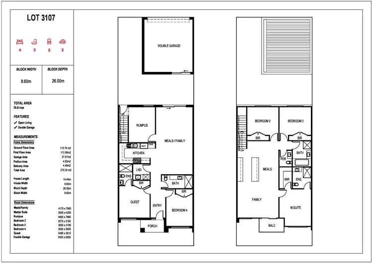 Floorplan of Homely townhouse listing, 36 Nolita Walk, Point Cook VIC 3030