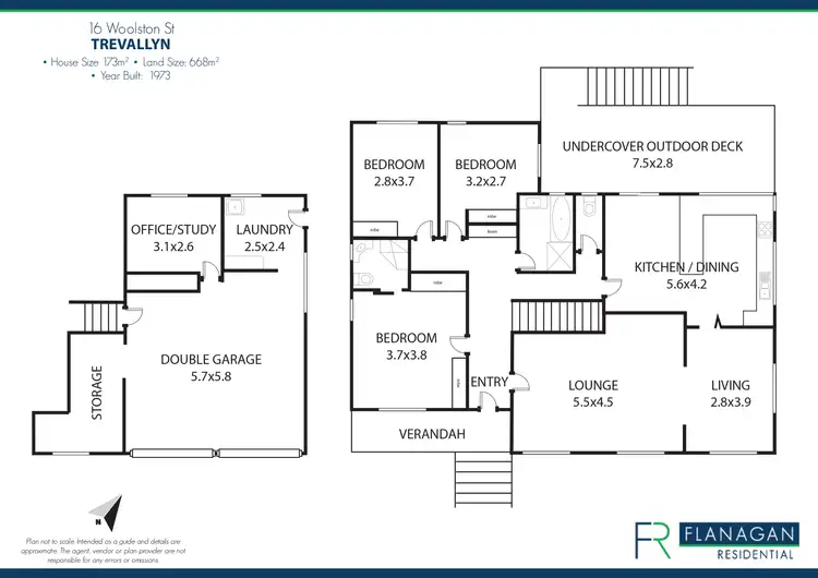 Floorplan of Homely house listing, 16 Woolston St, Trevallyn TAS 7250