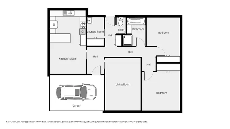 Floorplan of Homely house listing, Unit 3/188 Main St, Stawell VIC 3380