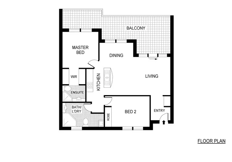 Floorplan of Homely apartment listing, Unit 34/12 Waniassa St, Queanbeyan East NSW 2620