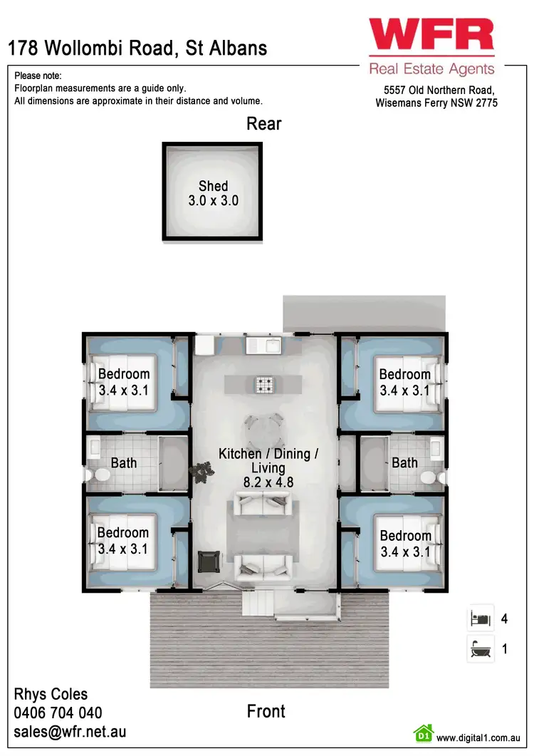 Floorplan of Homely house listing, 178 Wollombi Rd, St Albans NSW 2775