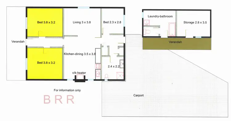 Floorplan of Homely house listing, 51 Wedge St, Benalla VIC 3672