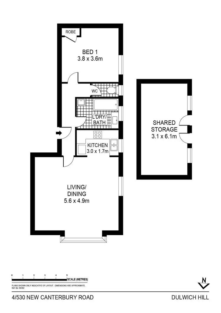 Floorplan of Homely apartment listing, 4/530 New Canterbury Road, Dulwich Hill NSW 2203
