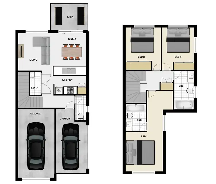 Floorplan of Homely townhouse listing, Unit 53/204 Wadeville St, Pallara QLD 4110