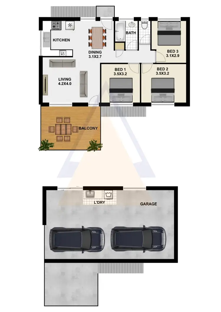 Floorplan of Homely house listing, 12A Nyanza St, Woodridge QLD 4114