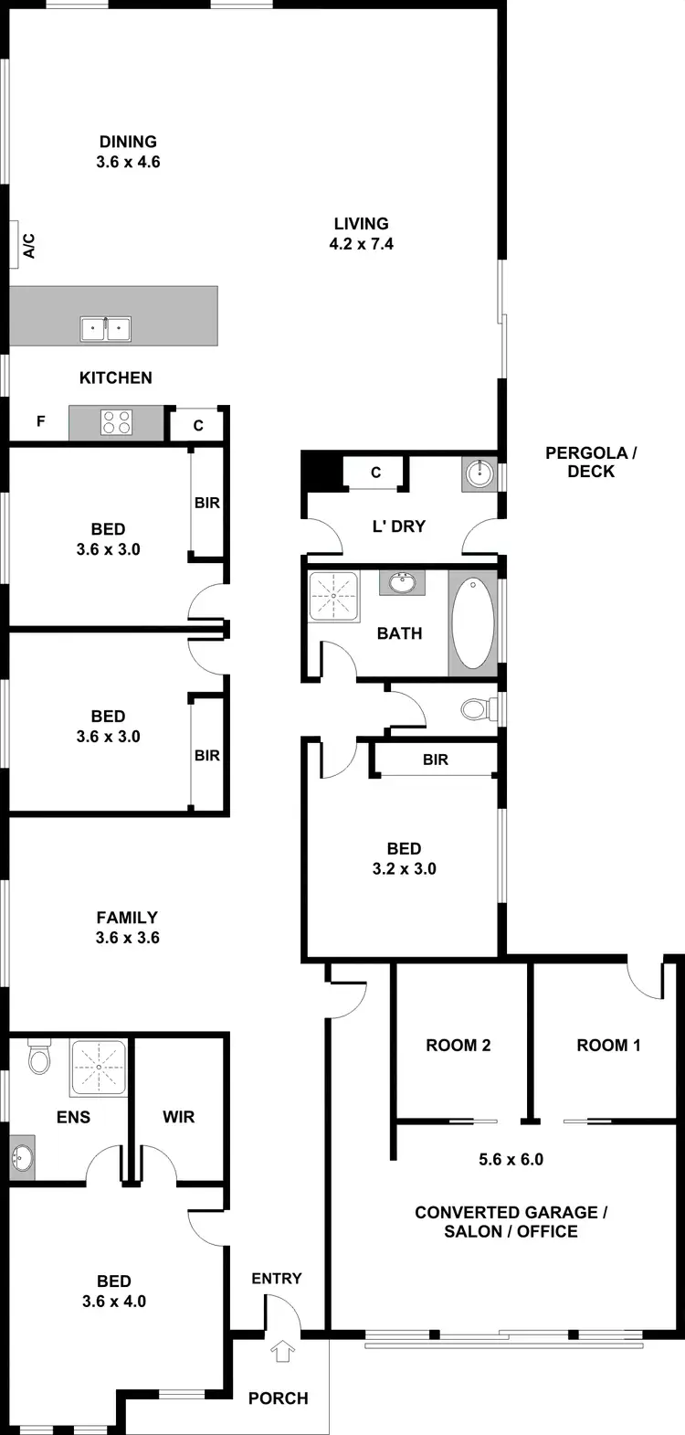 Floorplan of Homely house listing, 8 Hawthorn Ave, Harkness VIC 3337