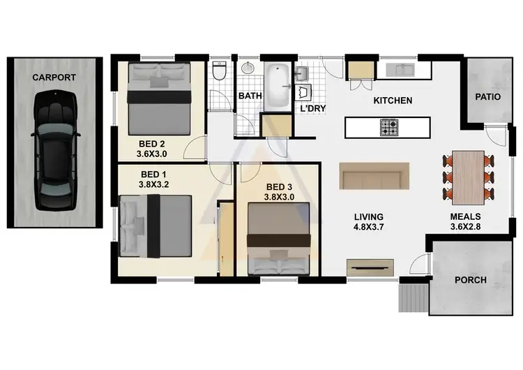Floorplan of Homely house listing, 38 Wagawn St, Woodridge QLD 4114
