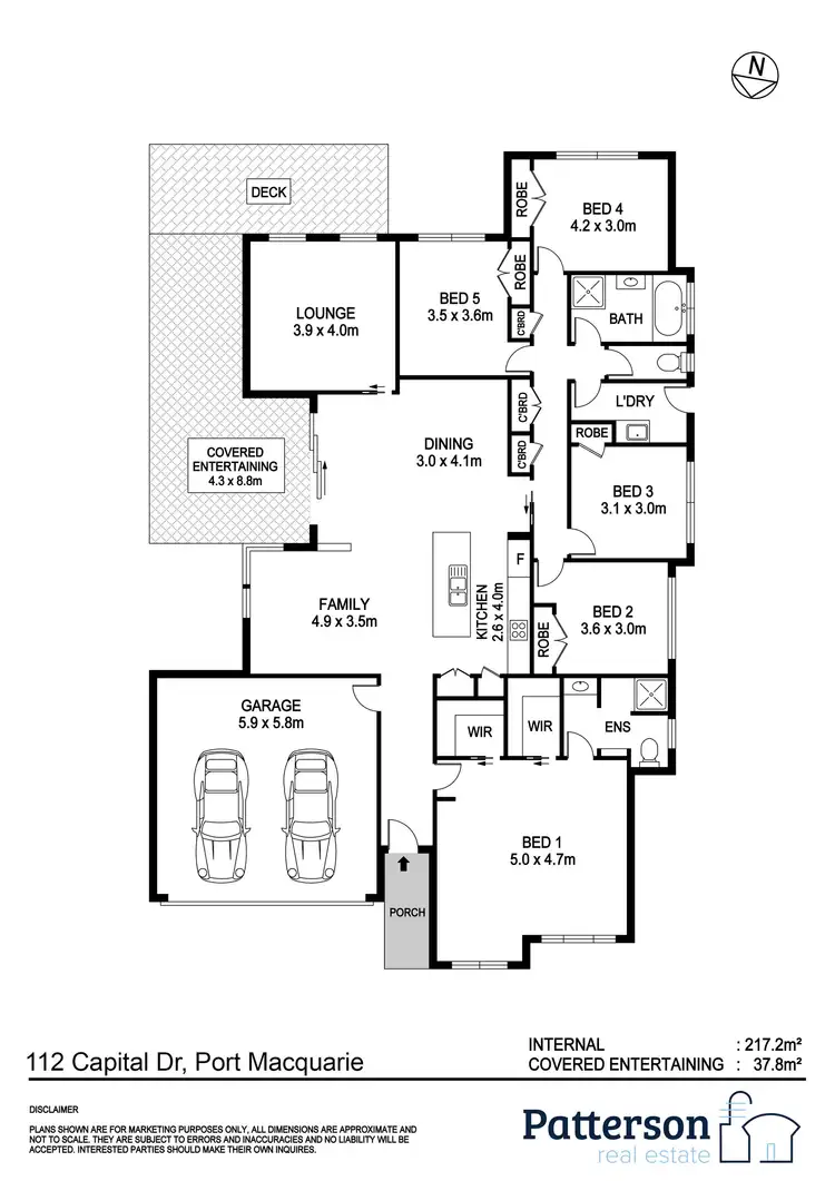 Floorplan of Homely house listing, 112 Capital Dr, Thrumster NSW 2444