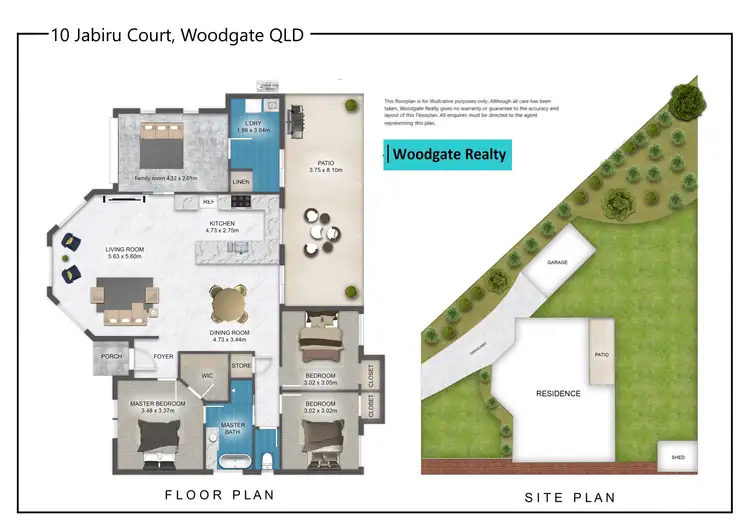 Floorplan of Homely house listing, 10 Jabiru Ct, Woodgate QLD 4660