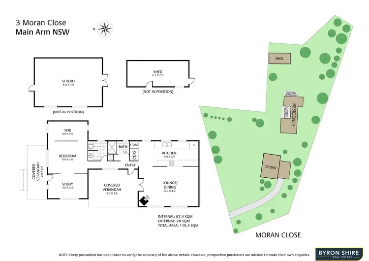 Floorplan of Homely house listing, 3 Moran Close, Main Arm NSW 2482