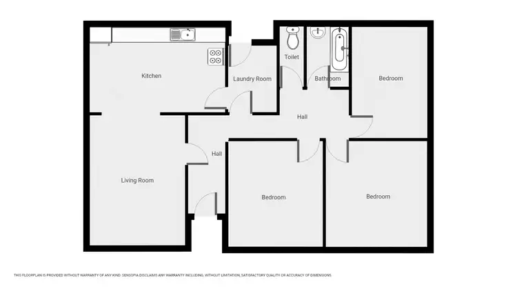 Floorplan of Homely house listing, 17 Warren St, Stawell VIC 3380