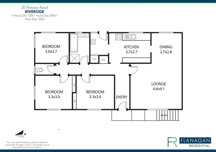 Floorplan of Homely house listing, 35 Pomona Rd, Riverside TAS 7250