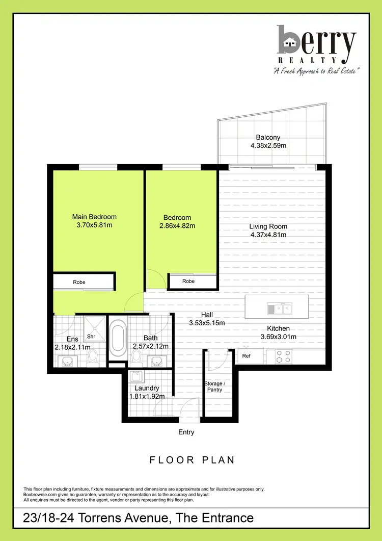 Floorplan of Homely unit listing, Unit 23/18-24 Torrens Ave, The Entrance NSW 2261
