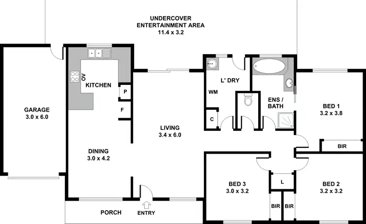 Floorplan of Homely house listing, 318 Centenary Ave, Harkness VIC 3337