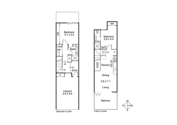 Floorplan of Homely townhouse listing, Unit 11/149 Male St, Brighton VIC 3186