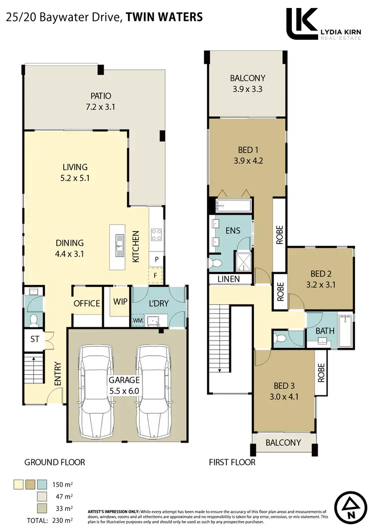 Floorplan of Homely house listing, Unit 25/20 Baywater Dr, Twin Waters QLD 4564