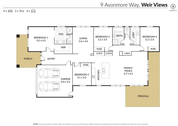 Floorplan of Homely house listing, 9 Avonmore Way, Weir Views VIC 3338