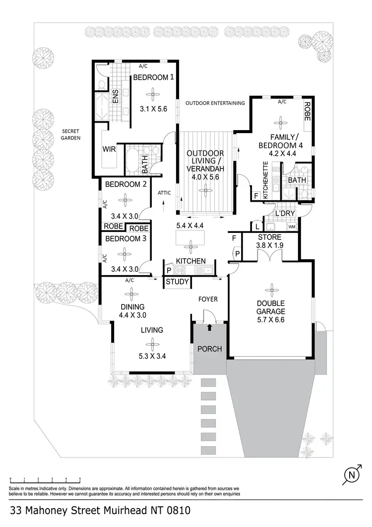 Floorplan of Homely house listing, 33 Mahoney Street, Muirhead NT 810
